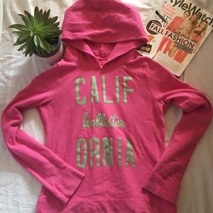 Hollister Pink Pullover Hoodie